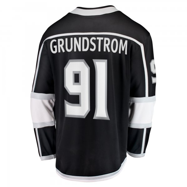 Men's Los Angeles Kings Carl Grundstrom Fanatics Black Home Breakaway Player Jersey