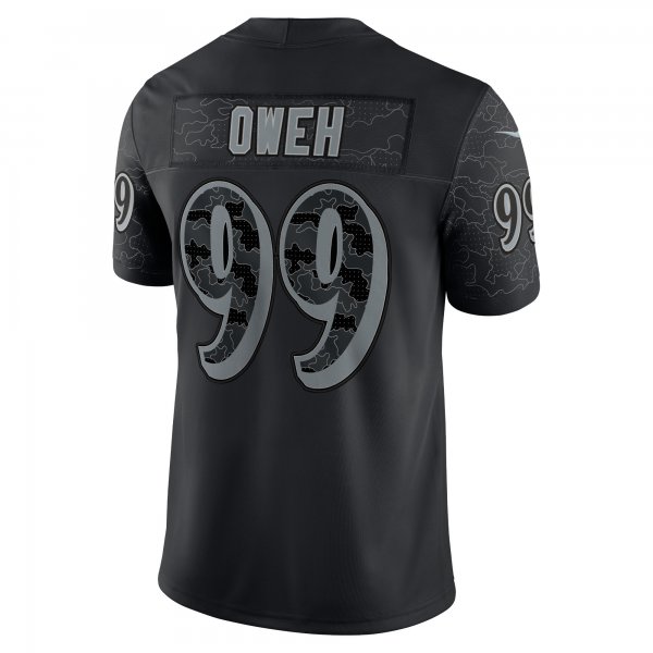 Men's Baltimore Ravens Odafe Oweh Nike Black RFLCTV Limited Jersey