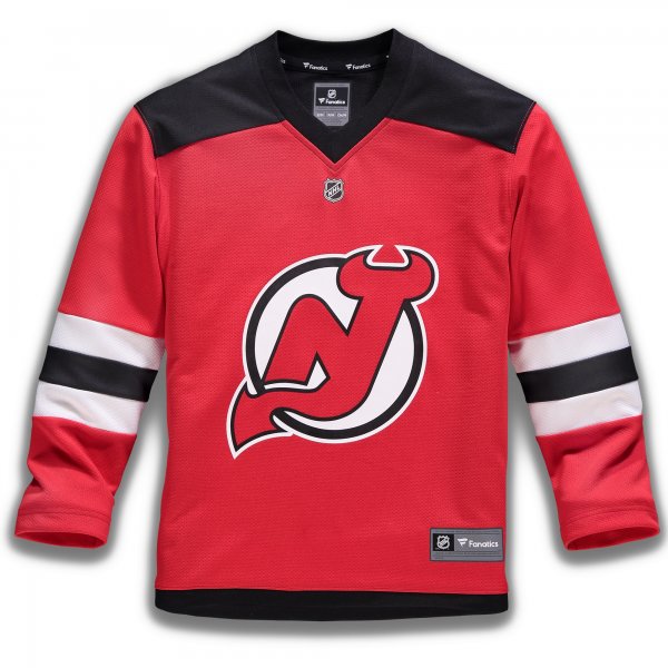 Youth New Jersey Devils Fanatics Red Home Replica Custom Jersey