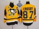 MitchellAndNess Pittsburgh Penguins #87 Sidney Crosby Yellow 2016 Stanley Cup Final Patch Stitched NHL Jersey