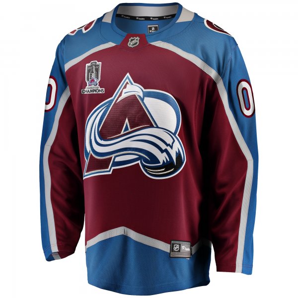 Men's Colorado Avalanche Fanatics Burgundy 2022 Stanley Cup Champions Breakaway Home Custom Jersey