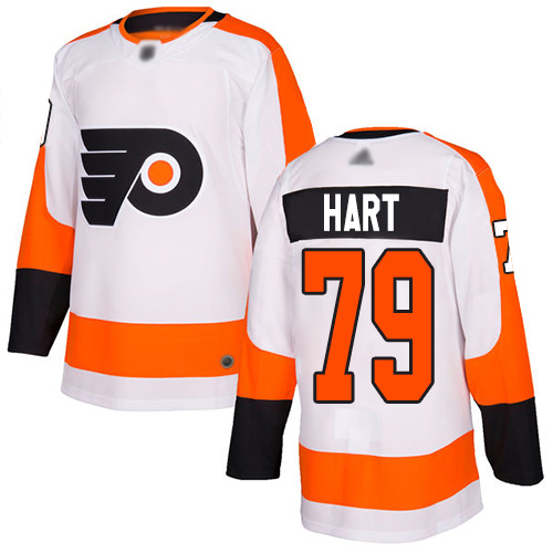 Philadelphia Flyers #79 Carter Hart White Road Stitched NHL Jersey