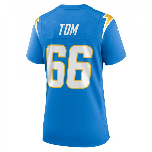 Women's Los Angeles Chargers Cameron Tom Nike  Powder Blue  Game Jersey