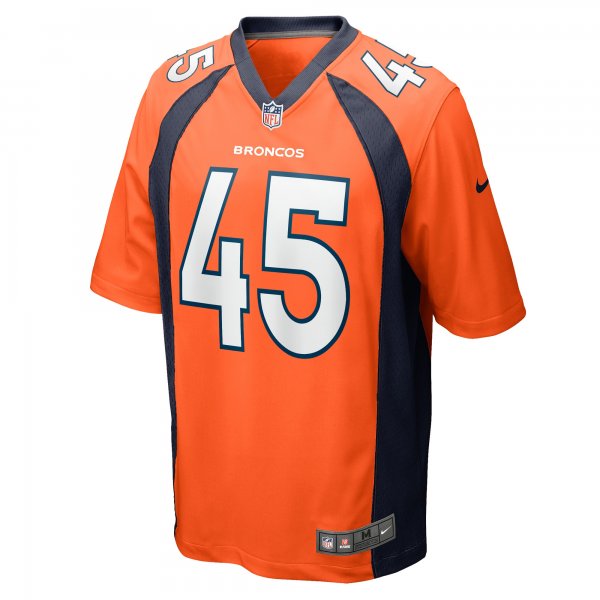 Men's Denver Broncos Christopher Allen Nike Orange Game Player Jersey