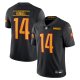 Men's Washington Commanders Sam Howell Nike Black Alternate Vapor Untouchable Limited Jersey