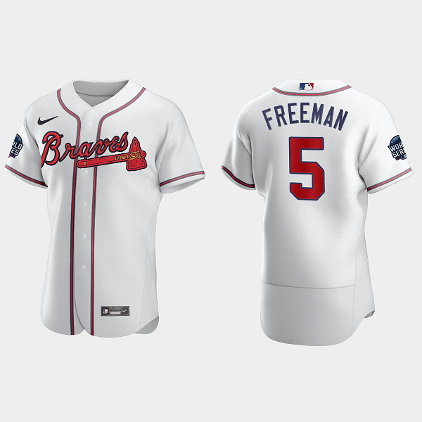 Freddie Freeman Atlanta Braves 2021 World Series MLB Flexbase Jersey - White