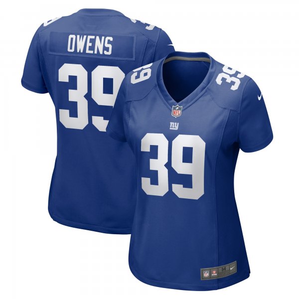 Women's New York Giants Gervarrius Owens Nike  Royal Team Game Jersey