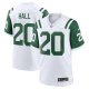 Men's New York Jets #20 Breece Hall Nike White Classic Alternate Jersey