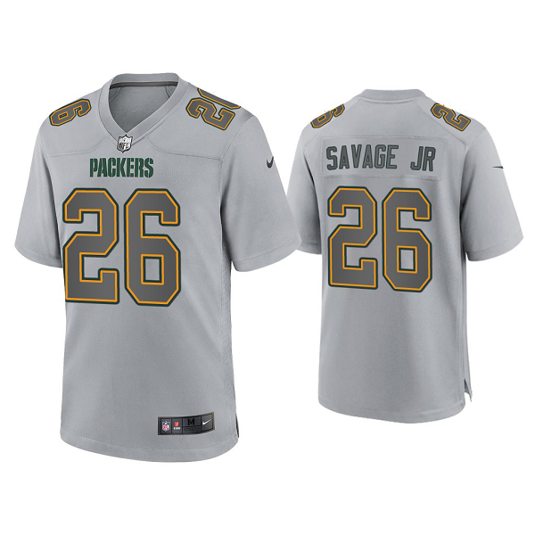 Men's Green Bay Packers Darnell Savage Jr. Gray Atmosphere Fashion Game Jersey