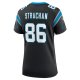 Women's Carolina Panthers Mike Strachan Nike  Black  Game Jersey