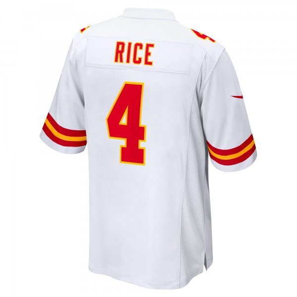 Men's Kansas City Chiefs Rashee Rice Nike  White  Game Jersey