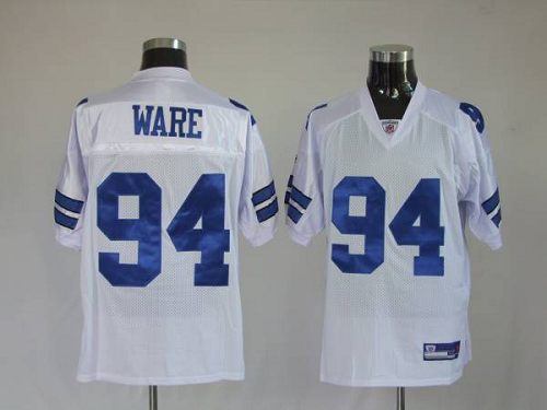 Men's Dallas Cowboys #94 DeMarcus Ware White Stitched NFL Jersey