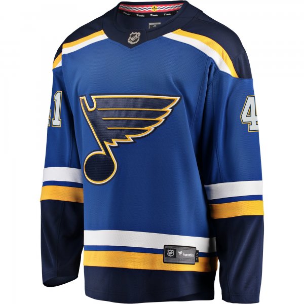 Men's St. Louis Blues Robert Bortuzzo Fanatics Blue Breakaway Player Jersey