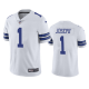 Men's Dallas Cowboys #1 Kelvin Joseph White Vapor Limited Jersey