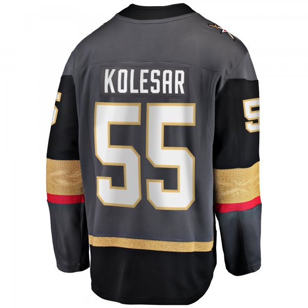 Men's Vegas Golden Knights Keegan Kolesar Fanatics Gray Alternate Breakaway Player Jersey