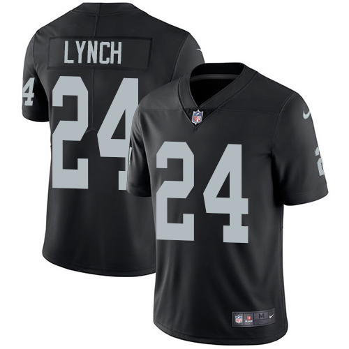 Nike Las Vegas Raiders #24 Marshawn Lynch Black Team Color Youth Stitched NFL Vapor Untouchable Limited Jersey