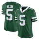 Men's New York Jets #5 Garrett Wilson Nike Legacy Green Vapor F.U.S.E. Jersey