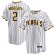 Men's San Diego Padres Xander Bogaerts Nike White/Brown Home Official Replica Player Jersey