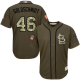 St. Louis Cardinals #46 Paul Goldschmidt Green Salute to Service Stitched MLB Jersey