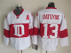 Men's Detroit Red Wings #13 Datsyuk White Throwback NHL Jersey