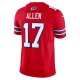 Men's Buffalo Bills Josh Allen Nike Red Vapor F.U.S.E. Limited Jersey