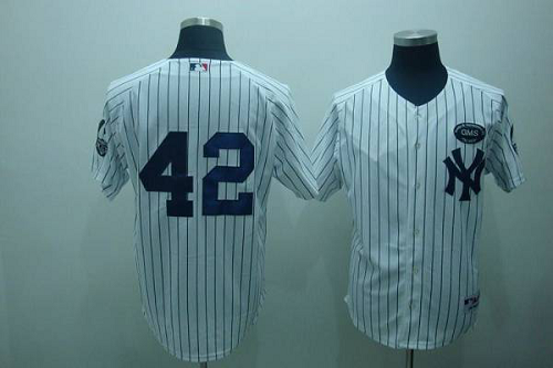 New York Yankees #42 Mariano Rivera White GMS The Boss Stitched MLB Jersey