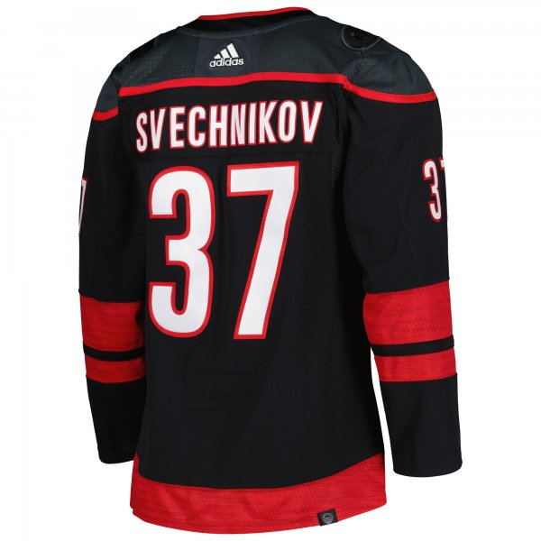 Men's Carolina Hurricanes Andrei Svechnikov adidas Black Home Primegreen Player Jersey