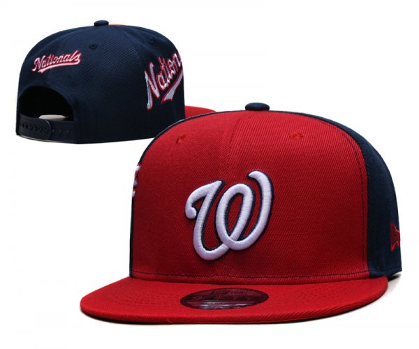 Washington Nationals's blue and red cap