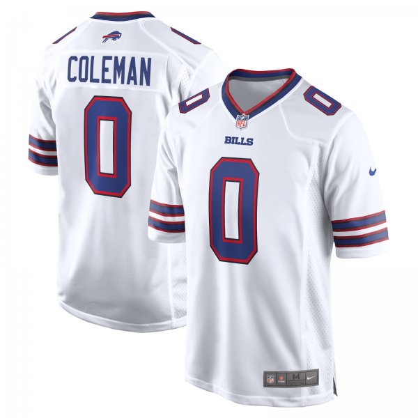 Men's Buffalo Bills #0 Keon Coleman Nike White Limited Jersey