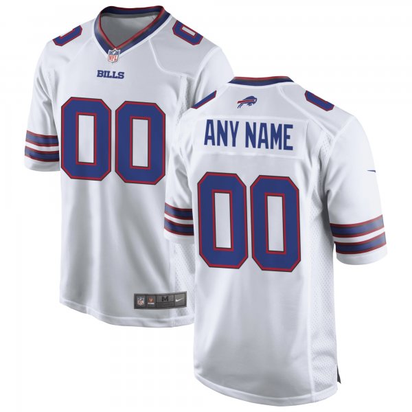 Men's Buffalo Bills Nike White Custom Game Jersey