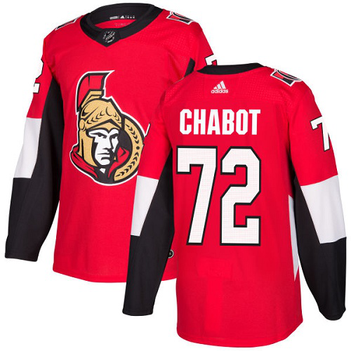 Adidas Ottawa Senators #72 Thomas Chabot Red Home Stitched NHL Jersey