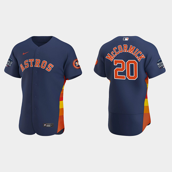 Chas McCormick Houston Astros 2021 World Series MLB Flexbase Jersey - Navy