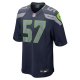 Men's Seattle Seahawks Frank Clark Nike College Navy  Game Jersey