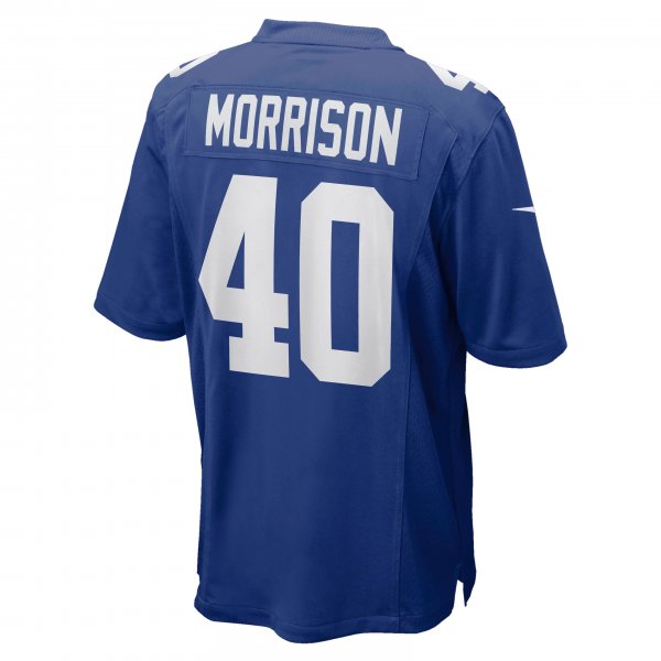 Men's New York Giants Joe Morrison Nike Royal Retired Player Jersey