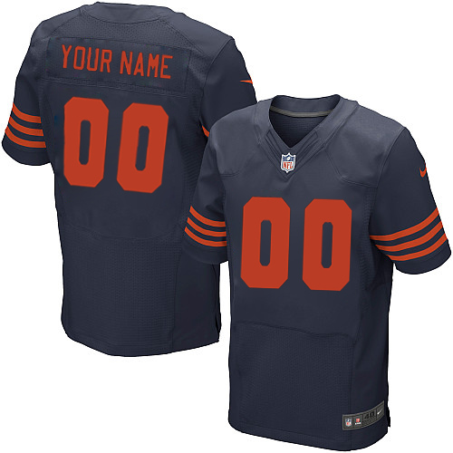 Nike Chicago Bears Customized Navy Blue 1940s Throwback Stitched Elite Men's NFL Jersey