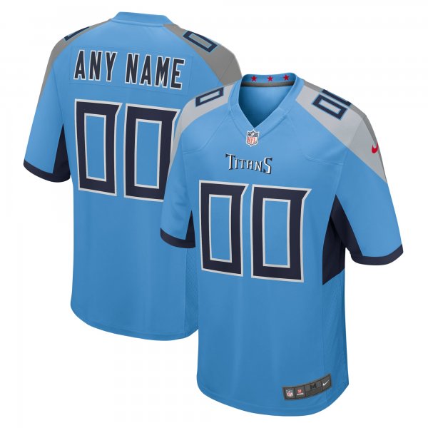 Men's Tennessee Titans Nike Light Blue Alternate Custom Game Jersey