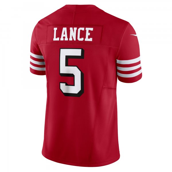 Men's San Francisco 49ers Trey Lance Nike Scarlet Vapor F.U.S.E. Limited Jersey