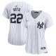 Women's New York Yankees #22 Juan Soto Nike White Home Limited Player Jersey