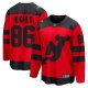 Men's New Jersey Devils #86 Jack Hughes Red 2024 NHL Stadium Series Breakaway Player Jersey