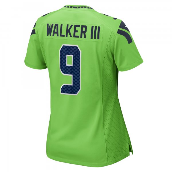 Women's Seattle Seahawks Kenneth Walker III Nike Neon Green  Game Jersey