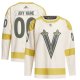 Men's Vegas Golden Knights adidas Cream 2024 NHL Winter Classic Primegreen Custom Jersey