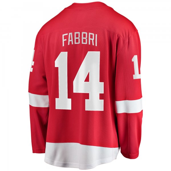 Men's Detroit Red Wings Robby Fabbri Fanatics Red Home Breakaway Player Jersey