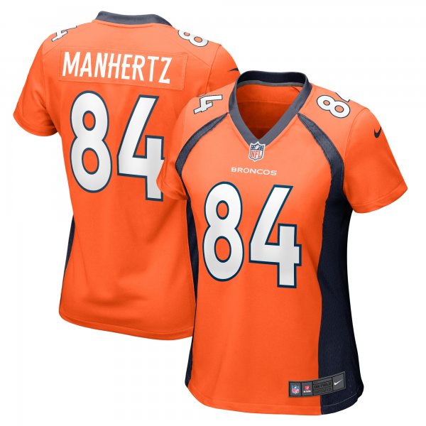 Women's Denver Broncos Chris Manhertz Nike Orange Game Player Jersey