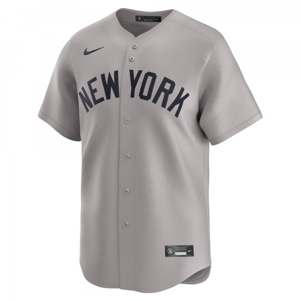 Men's New York Yankees  Nike Gray Away Limited Custom Jersey