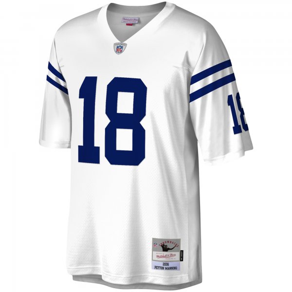 Men's Indianapolis Colts Peyton Manning Mitchell & Ness White Legacy Replica Jersey