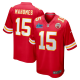 Men's Kansas City Chiefs #15 Patrick Mahomes Red Super Bowl LVII Game Jersey