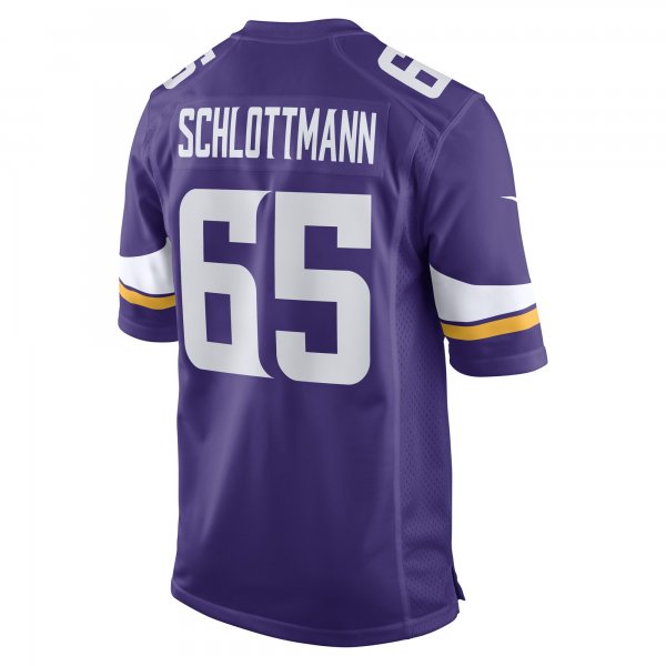 Men's Minnesota Vikings Austin Schlottmann Nike Purple Game Player Jersey