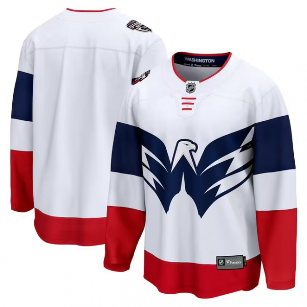 Men's Washington Capitals White 2023 NHL Stadium Series Breakaway Blank Jersey