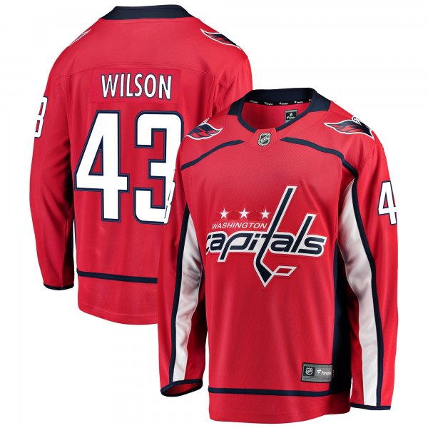 Men's Washington Capitals Tom Wilson Fanatics Red Home Breakaway Player Jersey