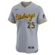 Men's Pittsburgh Pirates Adam LaRoche Nike Gray Road Elite Player Jersey